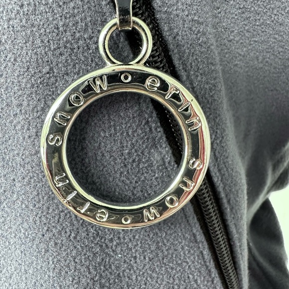 Erin Snow Fleece Full Zip Jacket Slate Blue Zip Pockets Size Small - Picture 10 of 11